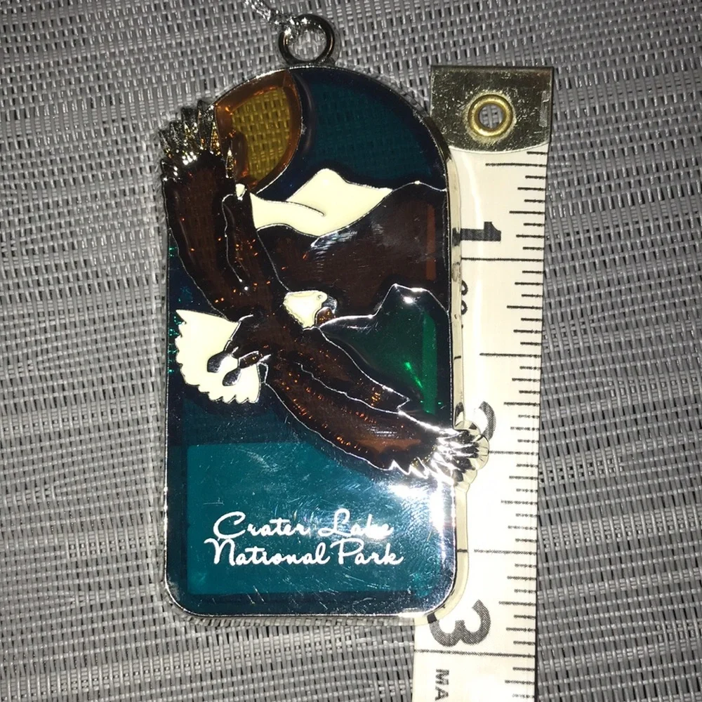 Souvenir Ornament Crater Lake National Park Soaring Eagle Mountains Suncatcher